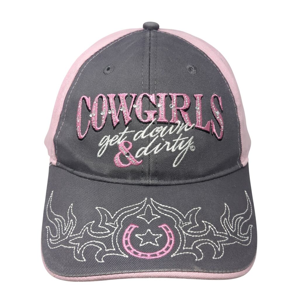 Cow Girls Get Down Dirty Baseball Cap Multicolor One Size Adjustable Embroidered